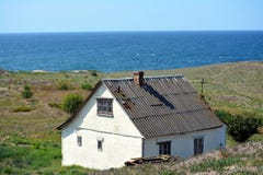 Дом в долине морем стоковая фотография Дом в долине морем стоковая фотография