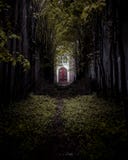 Дом ужаса в forrest в гауда стоковые изображения rf Дом ужаса в forrest в гауда стоковые изображения rf