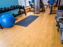 Домашняя комната спортзала стоковая фотография Домашняя комната спортзала стоковая фотография