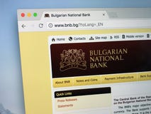 Домашняя страница болгарского национального банка стоковые фотографии rf Домашняя страница болгарского национального банка стоковые фотографии rf