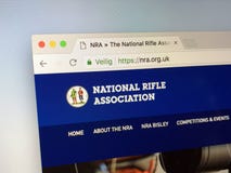 Домашняя страница национальной ассоциации винтовки Великобритании стоковые фотографии rf Домашняя страница национальной ассоциации винтовки Великобритании стоковые фотографии rf