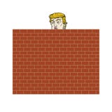 Дональд Трамп за иллюстрацией вектора кирпичной стены бесплатная иллюстрация Дональд Трамп за иллюстрацией вектора кирпичной стены бесплатная иллюстрация