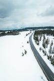 Дорога Snowy через австрийские горные вершины стоковые фото Дорога Snowy через австрийские горные вершины стоковые фото