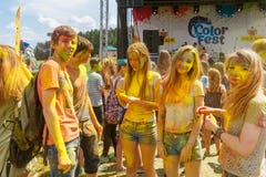 Ежегодный фестиваль цветов ColorFest стоковые фото Ежегодный фестиваль цветов ColorFest стоковые фото