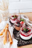 Естественный югурт с свежими ягодами и muesli стоковые фото Естественный югурт с свежими ягодами и muesli стоковые фото