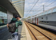 Железнодорожный вокзал Brugge стоковая фотография rf Железнодорожный вокзал Brugge стоковая фотография rf
