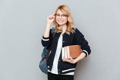 Женщина в стеклах стоковая фотография Женщина в стеклах стоковая фотография