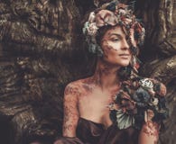 Женщина нимфы стоковые фото Женщина нимфы стоковые фото