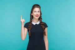 Женщина счастья имеет идею стоковые фото Женщина счастья имеет идею стоковые фото