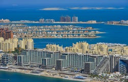 Жилые дома на ладони Jumeirah стоковое фото rf Жилые дома на ладони Jumeirah стоковое фото rf