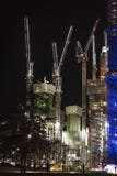 Загоренная строительная площадка, Лондон стоковые изображения rf Загоренная строительная площадка, Лондон стоковые изображения rf
