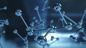 Закройте вверх модели молекулярной структуры иллюстрация 3d стоковые изображения rf Закройте вверх модели молекулярной структуры иллюстрация 3d стоковые изображения rf