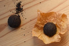 Закройте вверх отжатого китайского заквашенного чая pu-erh стоковые изображения Закройте вверх отжатого китайского заквашенного чая pu-erh стоковые изображения