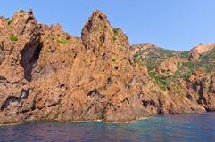 Заповедник Scandola, место всемирного наследия ЮНЕСКО, Корсика, Fr стоковое изображение rf Заповедник Scandola, место всемирного наследия ЮНЕСКО, Корсика, Fr стоковое изображение rf
