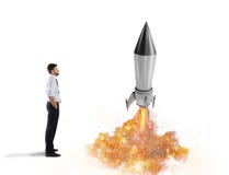 Запуск новой компании с начинать ракету красный цвет достигаемости лабиринта препятствия роста самого лучшего затруднения принцип стоковое фото Запуск новой компании с начинать ракету красный цвет достигаемости лабиринта препятствия роста самого лучшего затруднения принцип стоковое фото