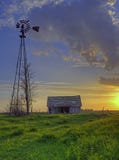 заход солнца амбара старый Стоковая Фотография RF заход солнца амбара старый Стоковая Фотография RF