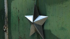 Звезда металла город-привидения Чернобыль Украины Pripyat на детали двери Звезда металла город-привидения Чернобыль Украины Pripyat на детали двери