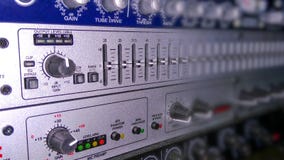 Звуковое оборудование для аудиозаписей стоковая фотография rf Звуковое оборудование для аудиозаписей стоковая фотография rf