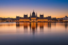 Здание парламента в Будапеште, Венгрии Стоковая Фотография Здание парламента в Будапеште, Венгрии Стоковая Фотография