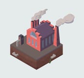 Здание фабрики или завода иллюстрация штока Здание фабрики или завода иллюстрация штока