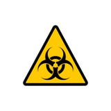Знак biohazard желтого треугольника предупреждающий Стикер символа вектора Biohazard предупреждающий иллюстрация вектора Знак biohazard желтого треугольника предупреждающий Стикер символа вектора Biohazard предупреждающий иллюстрация вектора