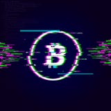 Знак Bitcoin небольшого затруднения, секретное влияние небольшого затруднения валюты иллюстрация вектора Знак Bitcoin небольшого затруднения, секретное влияние небольшого затруднения валюты иллюстрация вектора