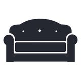 Знак и символ вектора значка софы изолированные на белой предпосылке, s бесплатная иллюстрация Знак и символ вектора значка софы изолированные на белой предпосылке, s бесплатная иллюстрация