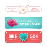 Знамена дня Valentines бесплатная иллюстрация Знамена дня Valentines бесплатная иллюстрация