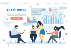 Знамя работы команды горизонтальное Бизнесмены группы бесплатная иллюстрация Знамя работы команды горизонтальное Бизнесмены группы бесплатная иллюстрация