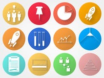 Значки круга для outsource иллюстрация вектора Значки круга для outsource иллюстрация вектора