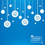 Значки улыбки Стороны счастливых, унылых и wink бесплатная иллюстрация Значки улыбки Стороны счастливых, унылых и wink бесплатная иллюстрация
