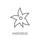 Значок Narcissus Ультрамодная концепция логотипа Narcissus на белом backgroun иллюстрация вектора Значок Narcissus Ультрамодная концепция логотипа Narcissus на белом backgroun иллюстрация вектора