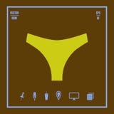Значок panty ` s женщины иллюстрация вектора Значок panty ` s женщины иллюстрация вектора