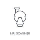 значок блока развертки mri линейный Современная концепция логотипа блока развертки mri плана иллюстрация штока значок блока развертки mri линейный Современная концепция логотипа блока развертки mri плана иллюстрация штока