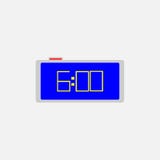 Значок будильника 6 часов утра иллюстрация вектора Значок будильника 6 часов утра иллюстрация вектора