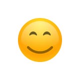 Значок вектора emoji стороны улыбки Стоковые Изображения Значок вектора emoji стороны улыбки Стоковые Изображения