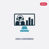Значок вектора видеоконференции 2 цветов от концепции стратегии изолированный голубой символ знака вектора видеоконференции может бесплатная иллюстрация Значок вектора видеоконференции 2 цветов от концепции стратегии изолированный голубой символ знака вектора видеоконференции может бесплатная иллюстрация