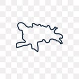 Значок вектора карты Доминиканской Республики изолированный на прозрачном backg иллюстрация вектора Значок вектора карты Доминиканской Республики изолированный на прозрачном backg иллюстрация вектора