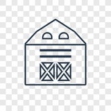 Значок вектора концепции амбара линейный изолированный на прозрачном backgrou бесплатная иллюстрация Значок вектора концепции амбара линейный изолированный на прозрачном backgrou бесплатная иллюстрация