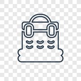 Значок вектора концепции корзины линейный изолированный на прозрачном backgr иллюстрация штока Значок вектора концепции корзины линейный изолированный на прозрачном backgr иллюстрация штока