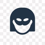 Значок вектора супергероя изолированный на прозрачной предпосылке, Superh иллюстрация штока Значок вектора супергероя изолированный на прозрачной предпосылке, Superh иллюстрация штока