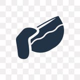 Значок вектора шара закусок изолированный на прозрачной предпосылке, иллюстрация вектора Значок вектора шара закусок изолированный на прозрачной предпосылке, иллюстрация вектора