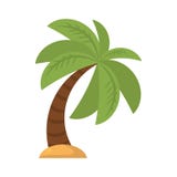 Значок дерева изолированный Palm Beach иллюстрация штока Значок дерева изолированный Palm Beach иллюстрация штока