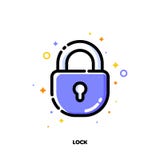Значок замка который символизирует безопасную защиту для концепции SEO Плоский заполненный стиль плана Пиксел идеальное 64x64 бесплатная иллюстрация Значок замка который символизирует безопасную защиту для концепции SEO Плоский заполненный стиль плана Пиксел идеальное 64x64 бесплатная иллюстрация
