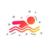 Значок знака заплывания Символ заплыва бассейна вектор иллюстрация вектора Значок знака заплывания Символ заплыва бассейна вектор иллюстрация вектора