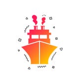 Значок знака корабля или шлюпки Символ поставки доставки вектор иллюстрация штока Значок знака корабля или шлюпки Символ поставки доставки вектор иллюстрация штока