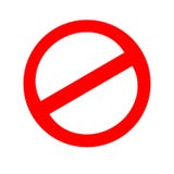 Значок знака стопа вектора иллюстрация штока Значок знака стопа вектора иллюстрация штока