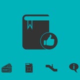 Значок книги VIP любимый плоско бесплатная иллюстрация Значок книги VIP любимый плоско бесплатная иллюстрация