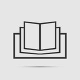 Значок книги на белой предпосылке иллюстрация вектора Значок книги на белой предпосылке иллюстрация вектора