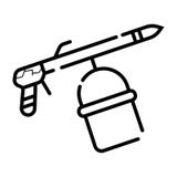Значок оружия пейнтбола поручая бесплатная иллюстрация Значок оружия пейнтбола поручая бесплатная иллюстрация